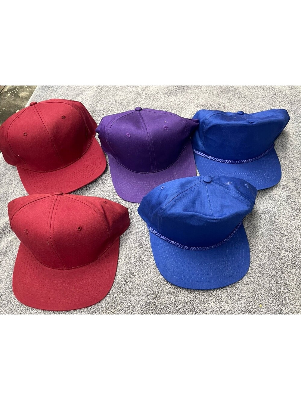 VTG Dead Stock TC Blank Cap-Hat Purple Trucker / Baseball